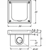 BUSCH JAEGER BJ 20 EFDB2 Socket Outlet with Increased Touch Protection and Hinged Cover Flush-Mount Device Grey