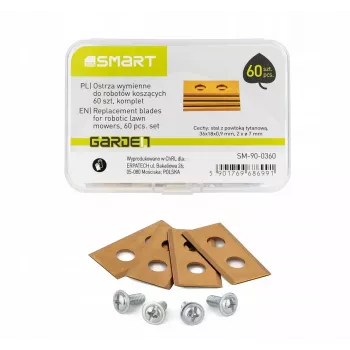 Replacement blades for robotic lawn mowers Smart set of 60 pieces