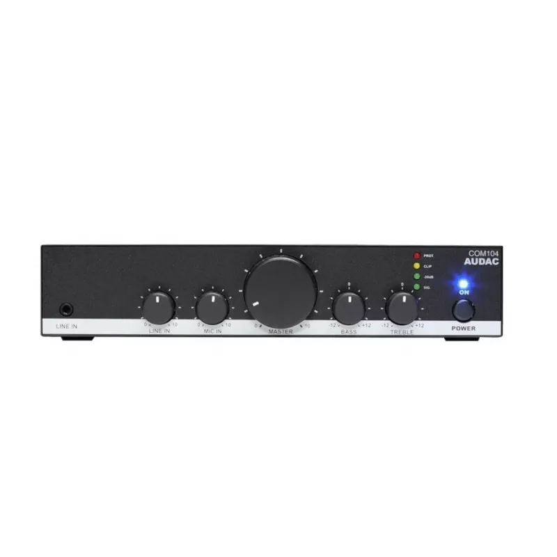 Public address amplifier Audac COM104 40W 70/100V black