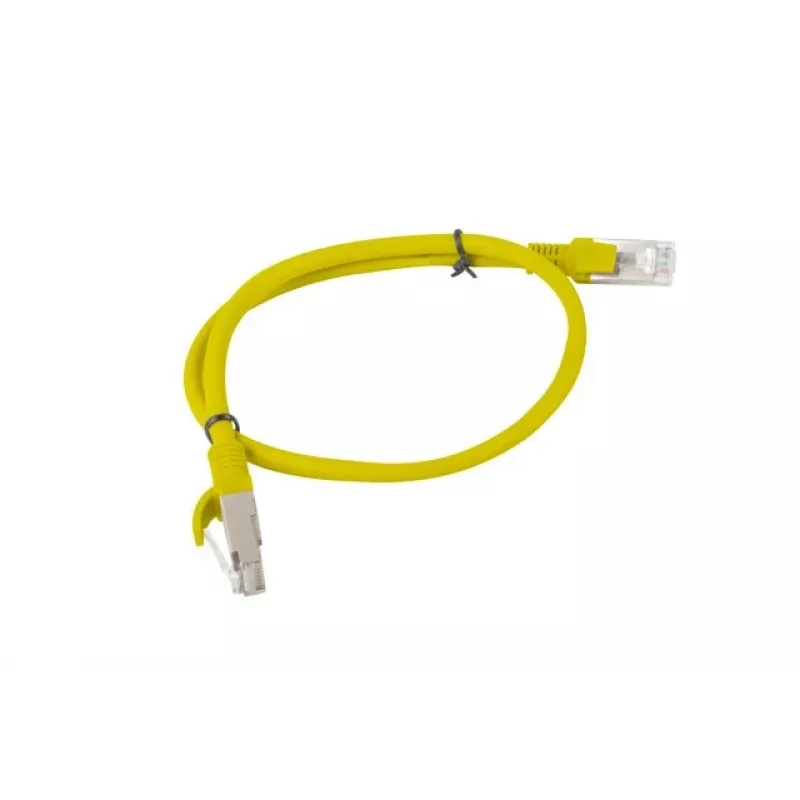 Lanberg PCU6-20CC-0050-Y Cat.6 UTP Patch Cable, 0.5 m, Yellow, 10-pack