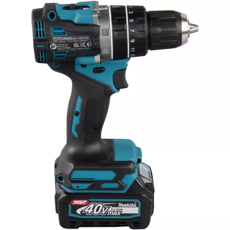 Makita - Rotary Hammer/Driver - Cordless - 2 Speeds - Chuck Key 13 mm - 64 N·m - 2 Batteries, Charger Included - 40 V