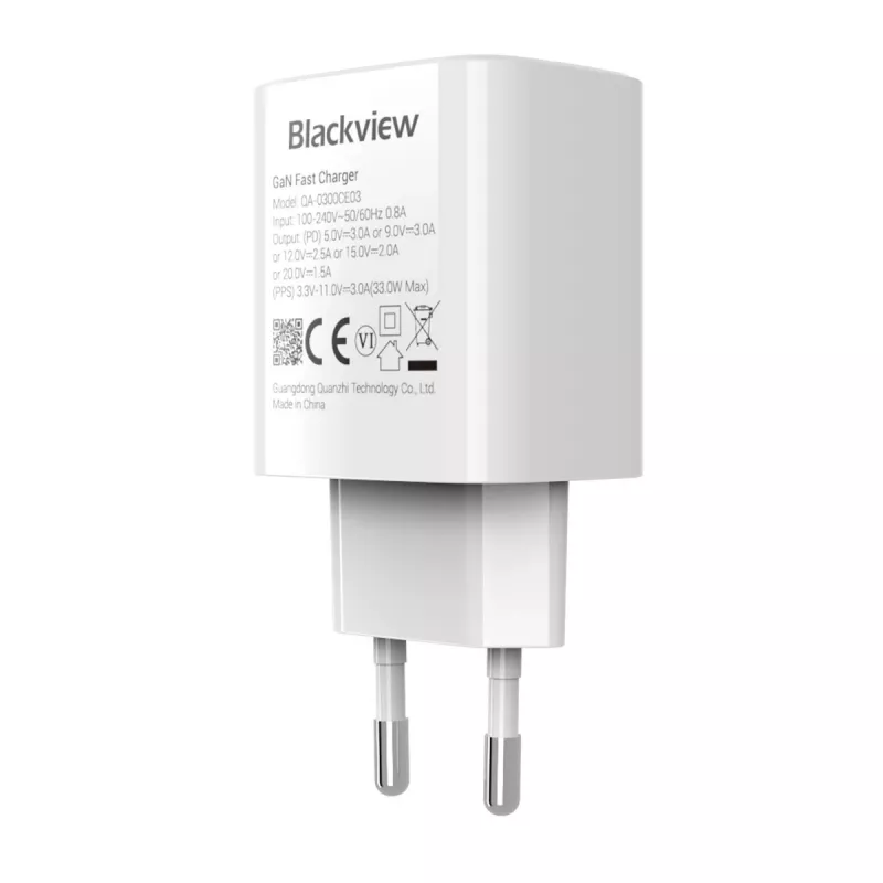 Charger BLACKVIEW CHAR-33W/BV USB-C 33W fast charging, black