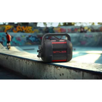 Portable Bluetooth Radio Muse M-968 BTR — 40 W, NFC, Rechargeable Battery