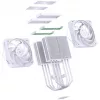 Jonsbo HX6280 CPU cooler, PWM, RGB - 130mm, white