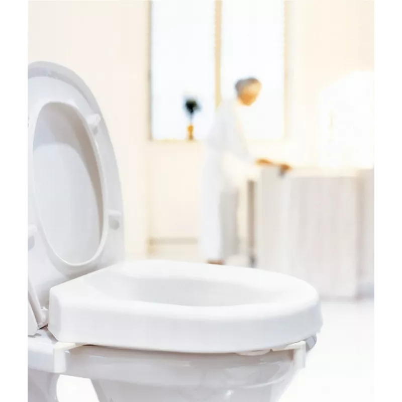Etac Hi-Loo raised toilet seat with lid, 10 cm