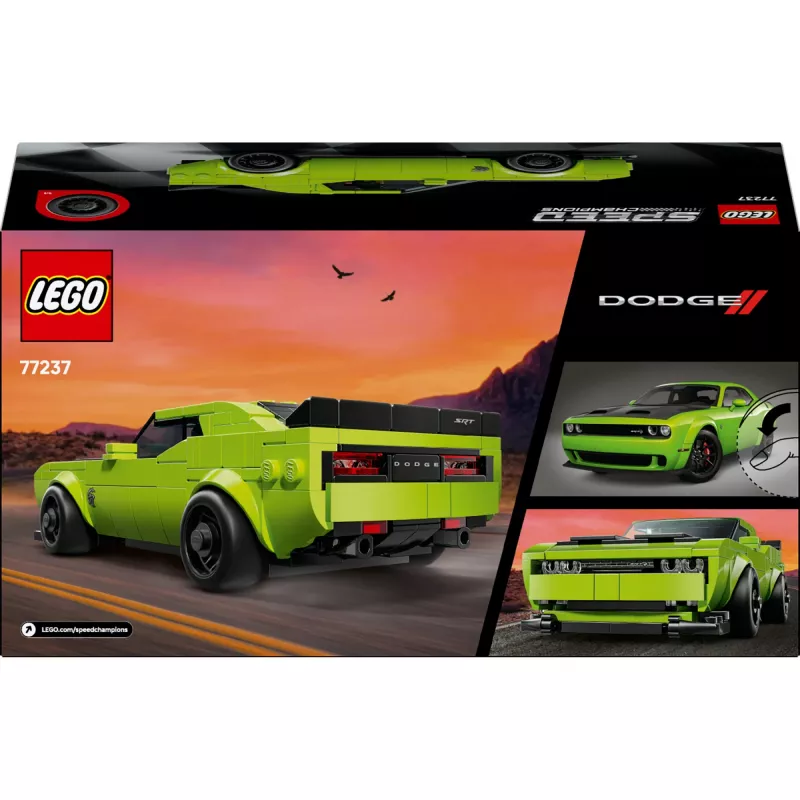 Construction toy car LEGO Speed Champions Dodge Challenger SRT Hellcat 77237 — 390 pieces, 1 minifigure, age 9+