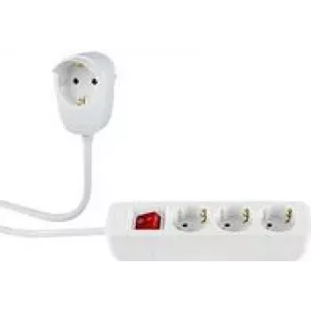 Power Extension REV 0012395114 5m 4 AC Outlets Indoor White