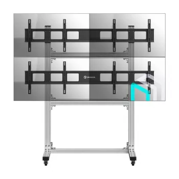 Mobile TV/Video Stand ONKRON FSPRO2L22-S adjustable height with wheels for displays