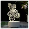Night lamp Extralink HOME 3D heart optical illusion bedside lamp USB