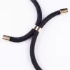 Phone necklace case Lookabe for iPhone 7/8 Plus — gold chain, black pouch