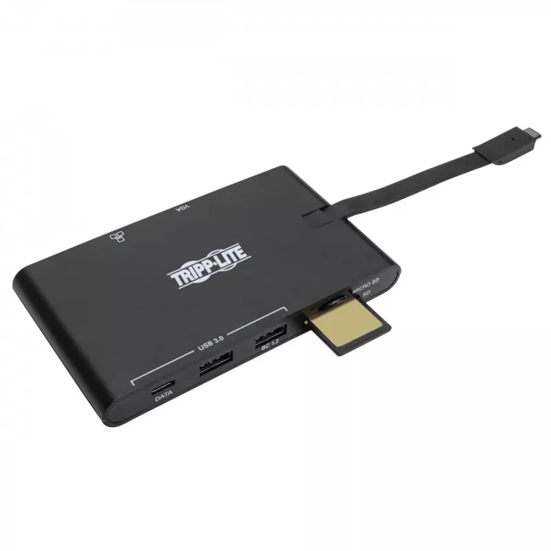 USB-C Dock - 4K HDMI, VGA, USB 3.2 Gen 1, USB-A/C Hub, Gigabit Ethernet, Memory Card Slots, 100W PD Charging