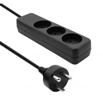 Power strip ProXtend K3-KIT10B 3-way with 10 m cable