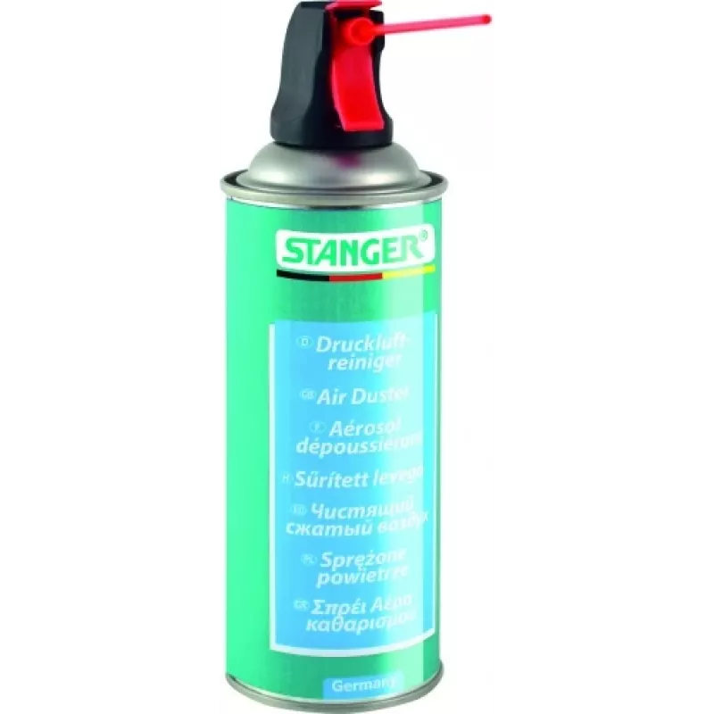 Compressed air duster Stanger Air Duster 400 ml – model 55030001, aerosol can for electronics cleaning