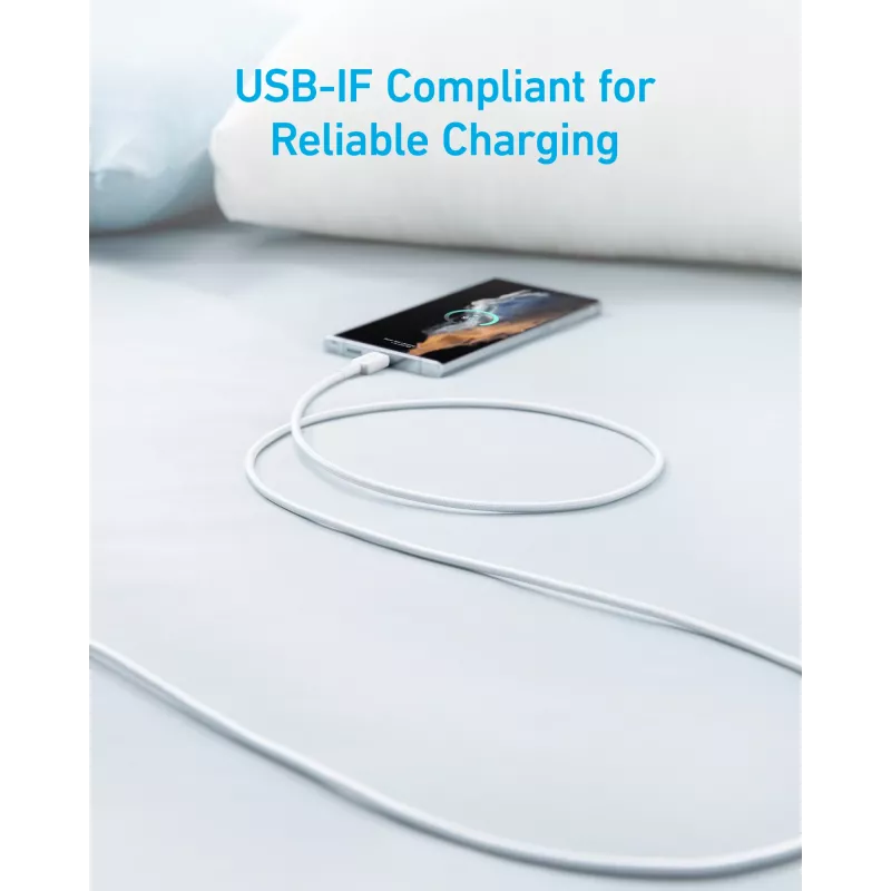 USB A to USB C cable Anker A81H5G21 — 0.9 m, white