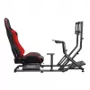Racing cockpit huzaro Speed 6.0 with adjustable seat, steel frame, 30°–90° angle, supports up to 120 kg, red, 1080×1360×560 mm