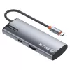 USB-C hub Tellur TLL321061 with PD 3.0 100W, HDMI output and 3× USB 3.0 ports