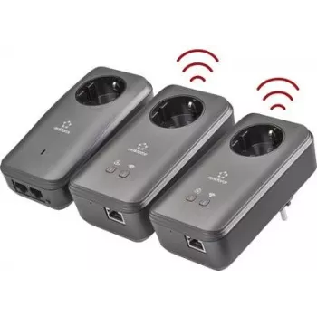 Powerline adapter kit Renkforce PL600D 500 MBit/s for wired network over electrical mains