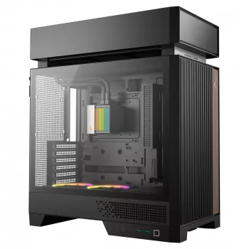 Desktop PC Case DeepCool CL6600 Black — supports ATX/PS2/SFX/SFX-L PSUs, 140 mm front fans, 120/140 mm top/rear, 2.5/3.5 inch drives