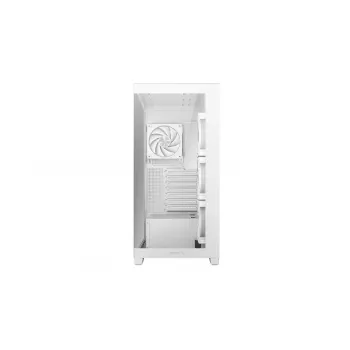 PC Case DeepCool CG580 4F V2 Midi Tower White — ATX, tempered glass, 3x120mm side fans, 360mm side radiator support