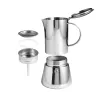 Espresso coffee maker Adler AD 4419 — stainless steel body, compact size