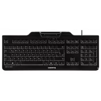 CHERRY KC 1000 SC keyboard Universal USB AZERTY Belgian Black