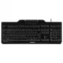 CHERRY KC 1000 SC keyboard Universal USB AZERTY Belgian Black