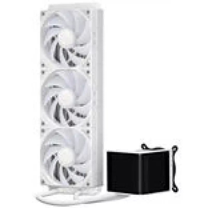 Lian Li O11 Vision Compact + TRYX PANORAMA SE ARGB Complete Liquid Cooling - White, 360mm