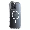Protective transparent phone case Torras Diamond-Mag for iPhone 16 Pro, magnetic MagSafe-compatible attachment, slim fit