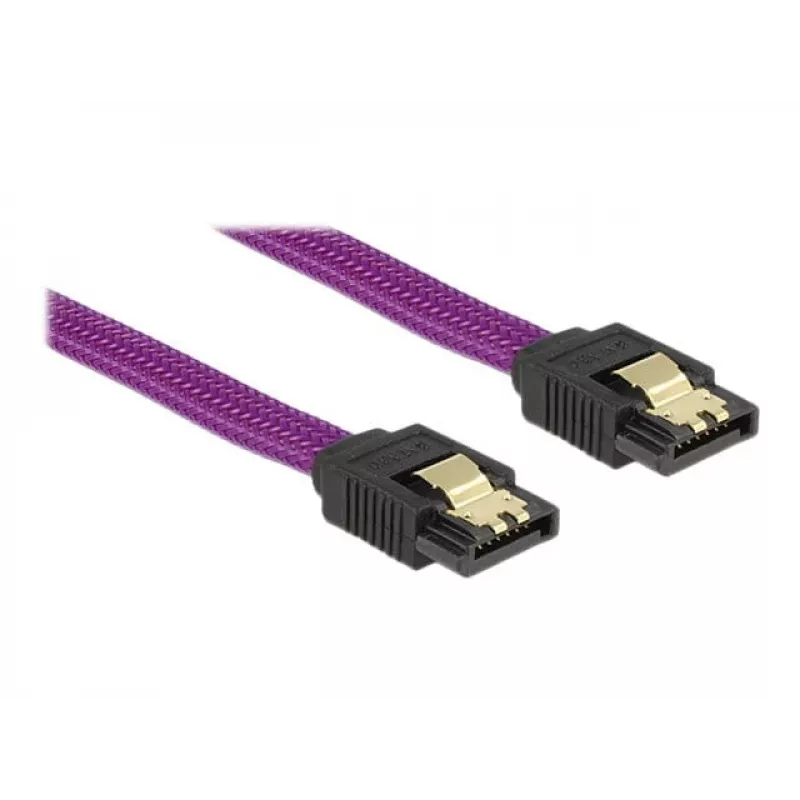 SATA cable DeLOCK 83691 0.5 m SATA 7-pin Purple