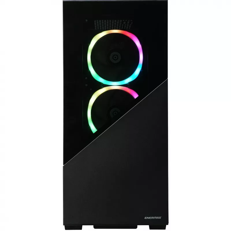 Enermax K8 - Midi Tower - PC - Black - ATX - micro ATX - Mini-ITX - SPCC - Tempered Glass - Gaming (ECA-EK8-BB-ARGB)