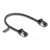 Network Cable DeLOCK RJ45 Cable plug to plug Cat.8.1 0.25 m Black