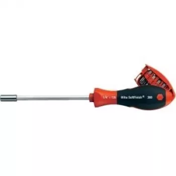 Screwdriver Wiha 33007 Bit Magazine with 6 Bits, compact hand tool for bit storage and use