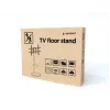 Floor TV stand GEMBIRD TVS-86TR-01-W for 37–86 inch TVs, white, swivel & tilt, VESA 200x200–600x400, max load 50 kg