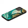 Protective iKins case for Apple iPhone 12 Pro Max — aqua agate design