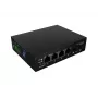 Unmanaged Industrial PoE Switch LANBERG ILGE-4P-2S-90 — 1xBT, 3xAT, 2xSFP, DIN-mount, Gigabit