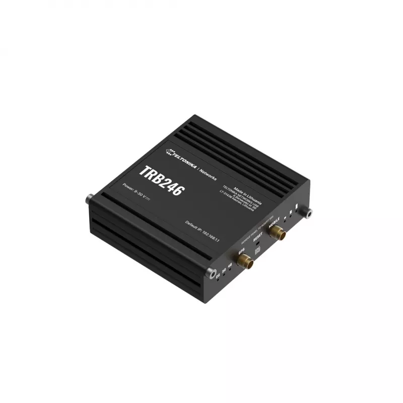 Teltonika Industrial router, IoT LTE gateway TRB246 Cat 4, 1x RJ45 100Mb/s, IP30