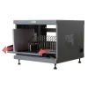 Rack shelf TECHLY 367652 cable organizer with 3M adhesive mounting, steel, 550×550×410 mm, black