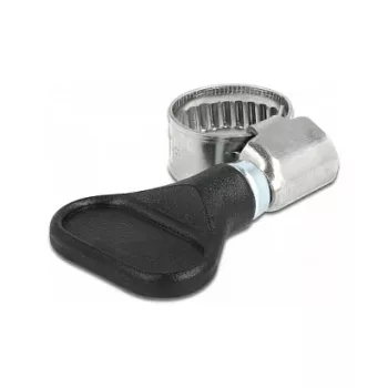 Butterfly Clamp DeLOCK 400 SS 8 - 12 mm 5 pieces black