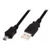 Digitus ASSMANN - USB Cable - USB Type A, 4-pin (M) - Mini-USB, Type B (M) - 1 m (USB / Hi-Speed USB) - Moulded - Black (AK-300108-010-S)