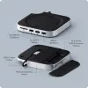 Satechi laptop dock/port replicator ST-GNMMES — wired USB 3.2 Gen 2 Type-C hub, USB-A & SD, Silver