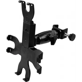 Tablet holder for microphone stands Omnitronic PD-2 adjustable design for tablets and iPads, model 6000628H