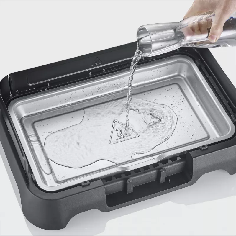 Tabletop electric grill SEVERIN PG 8595 — 2000 W, rectangular grid, black
