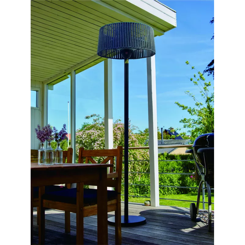 TunaBone Electric Standing Patio Heater, Double clear halogen heating lamps | TB1821SH-01 | Patio heater | 2100 W | Black