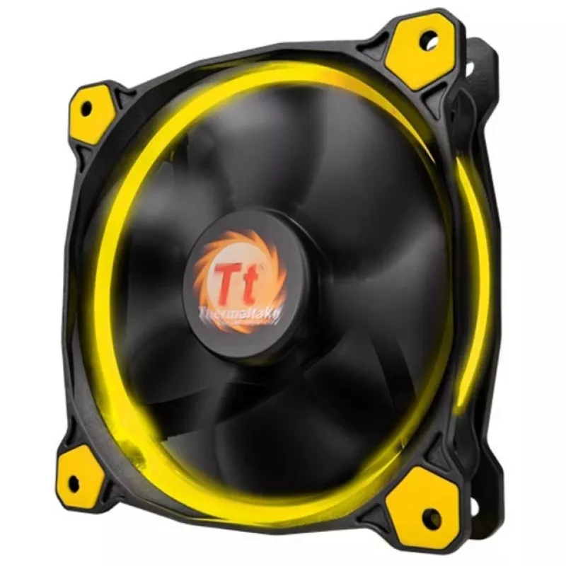 Thermaltake Riing 14 LED 140mm Case Fan Black/Yellow