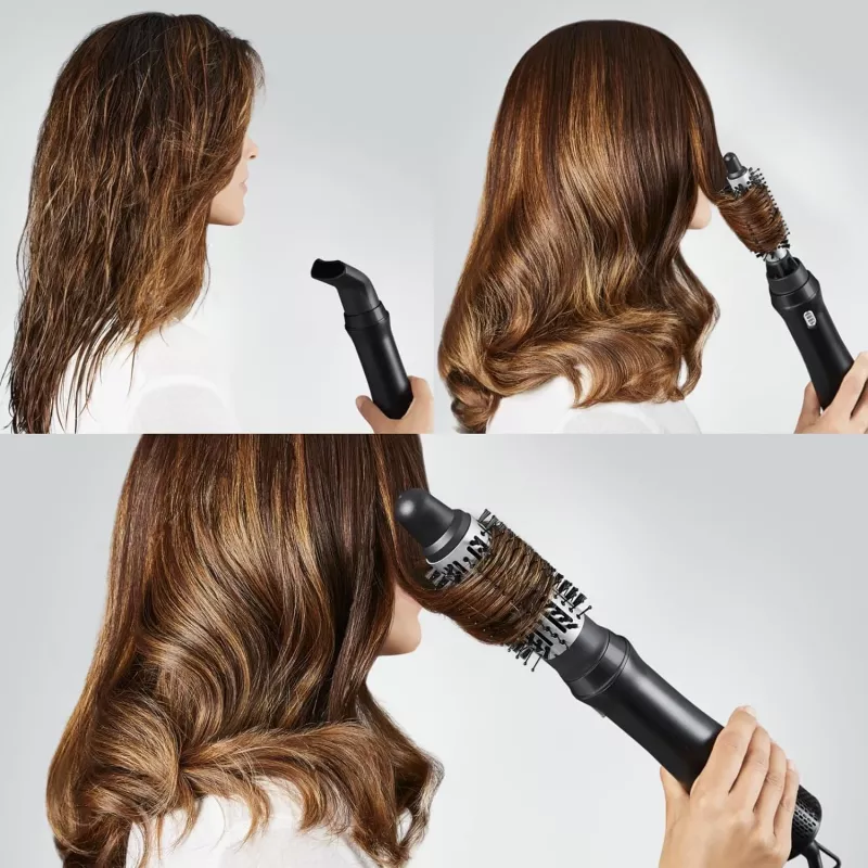 Hot air brush Rowenta Express Style CF6320F0 Warm Black Silver for all hair lengths