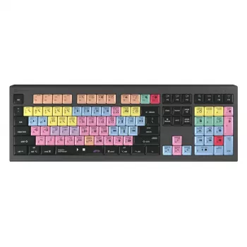 Logickeyboard ASTRA 2 keyboard USB AZERTY English Black Full-size 104 keys