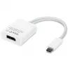 USB Adapter, USB-C Plug > DisplayPort Socket (White, 11cm)