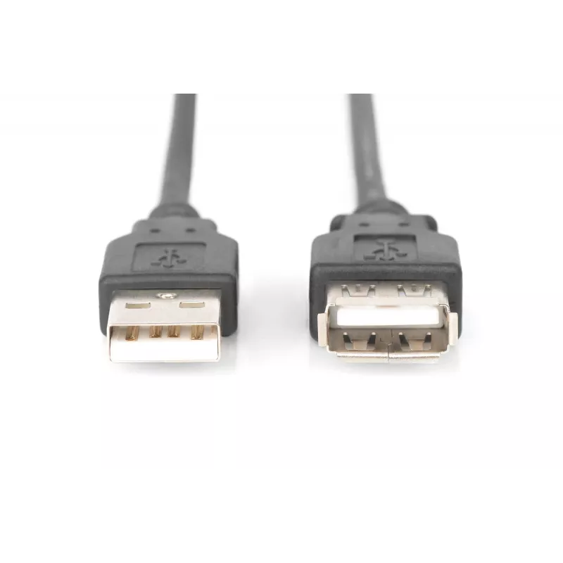 Digitus - USB-Extension Cable - USB Type A, 4-pin (M) - USB Type A, 4-pin (W) - 3,0m (USB / USB2.0) - Black (AK-300202-030-S)