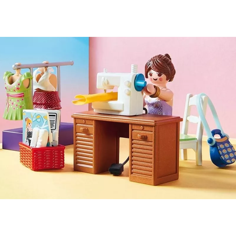 Playmobil Zestaw z figurkami Dollhouse 70208 Sypialnia z k¹cikiem do szycia