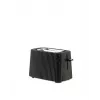 Toaster Alessi MDL08B Black — Plissé design, 6 browning settings, bagel/defrost/reheat, 340×185×250 mm